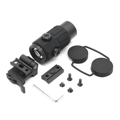 G45 Magnifier Sight 5X with Switch to Side Quick Detach QD Mount for Hunting and Airsoft Rifle with Original Markings