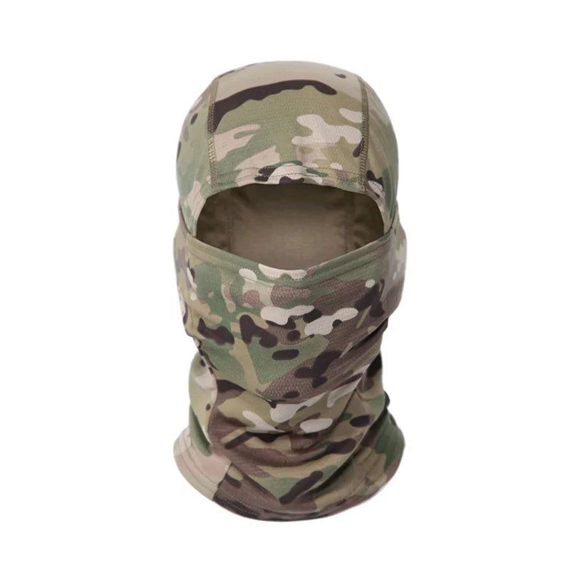 Multicam Tactical Balaclava Full Face Mask, Shield Cover Cycling Airsoft Paintball Hunting Hat Camouflage Balaclava Scarf