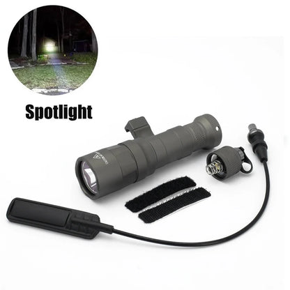 SOTAC M640DFT/M340DFT Tactical Flashlight Scout Light Turbo Spotlight Floodlight Version Fit 20mm Rail Airsoft Rifle Accessories
