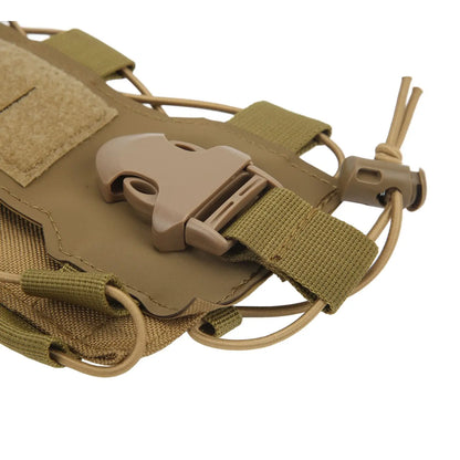 AQzxdc Molle Water Bottle Pouch，Military Molle Water Bottle Holder，Drawstring Open Top & Mesh Bottom Travel Water Kettle