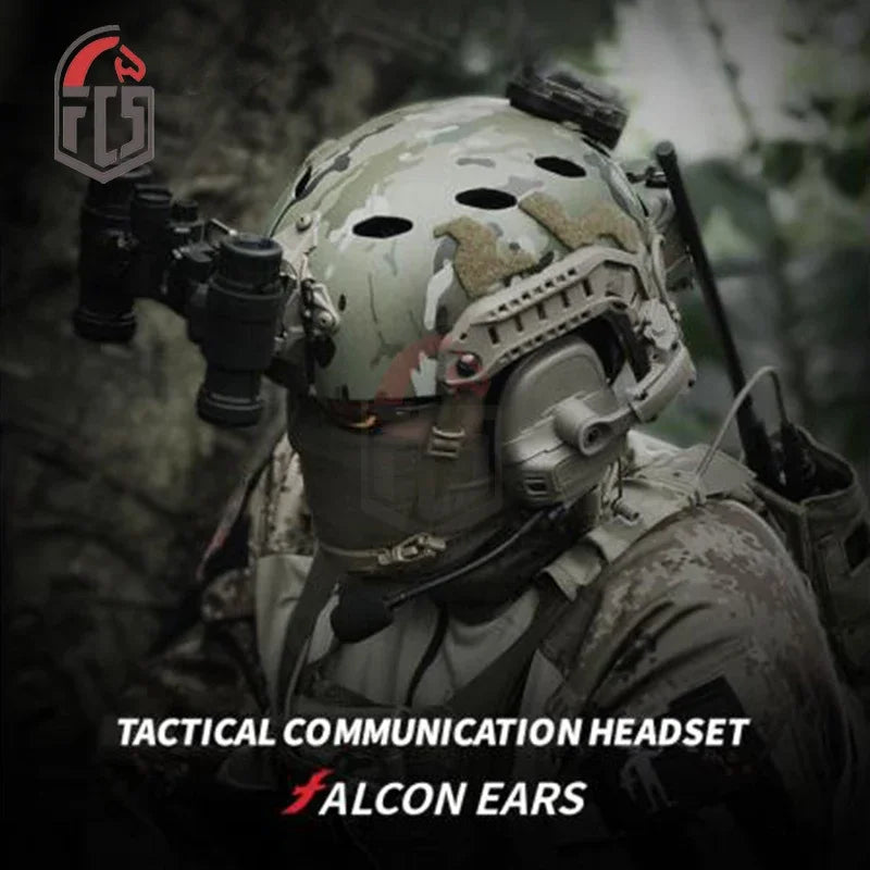 FMA FCS-TACTICAL Falcon Ears Pickup And Noise Reduction Tactical Communication Headset TB1490 Esports Headphones