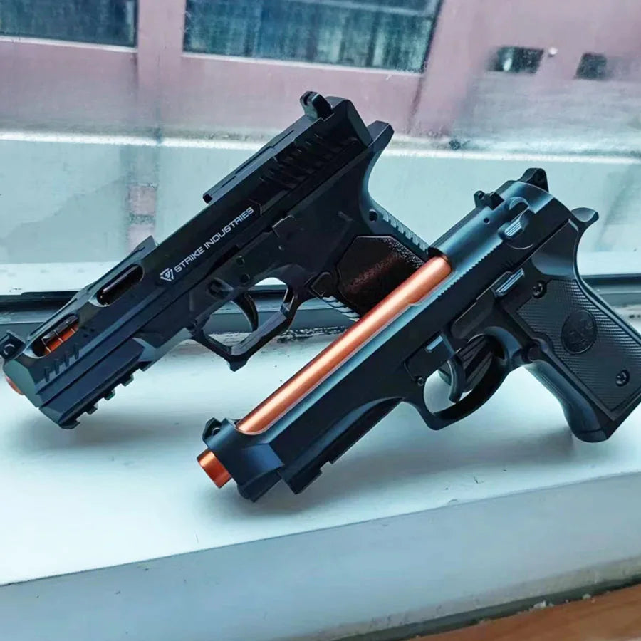 2011 Desert eagle Shell Ejecting Pistol Empty Hanging Toy Gun Sig17 Continuous Firing Soft Bullet Launcher Children Adult Gift