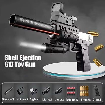 Shell Ejecting G17 Desert eagle Pistol Airsoft Blaster Gun Soft Bullet Toy Gun CS Shooting Weapons for Kids