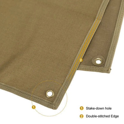 AQzxdc Outdoor Hooting Mat - Roll-up Shooting Mat Prone Shooter Mats Tactical Shooting Blanket Mat for Range Shooting Hunting