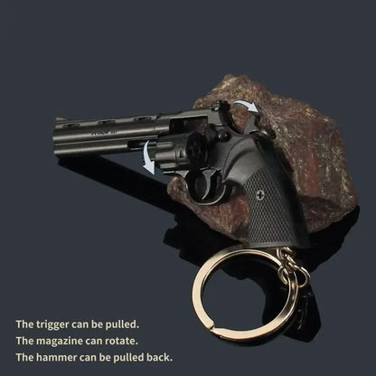 1:3 Miniature Revolver G34 Pistol Model Alloy Detachable G17 Toy Gun  Keychain Pendant Ornaments Children Toy