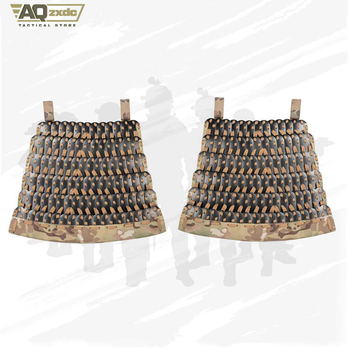 6 in 1 Tactical Gear Shoulder Armor And Crotch Protection+Skirts Wai   Tactical Vest Universal Chinese Style Shoulder Armor