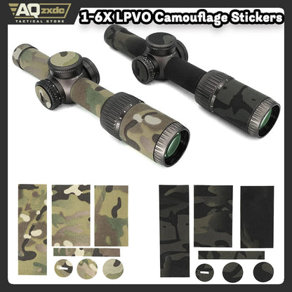 AQzxdc Tactical Optical Wrap - Camouflage Protection & Enhanced For Razor HD 1-6X LPVO Scope Disguise Protection Camouflage