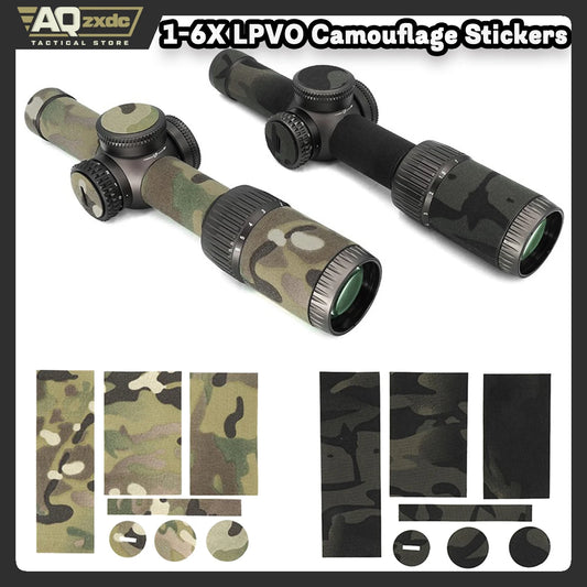 AQzxdc Tactical Optical Wrap - Camouflage Protection & Enhanced For Razor HD 1-6X LPVO Scope Disguise Protection Camouflage