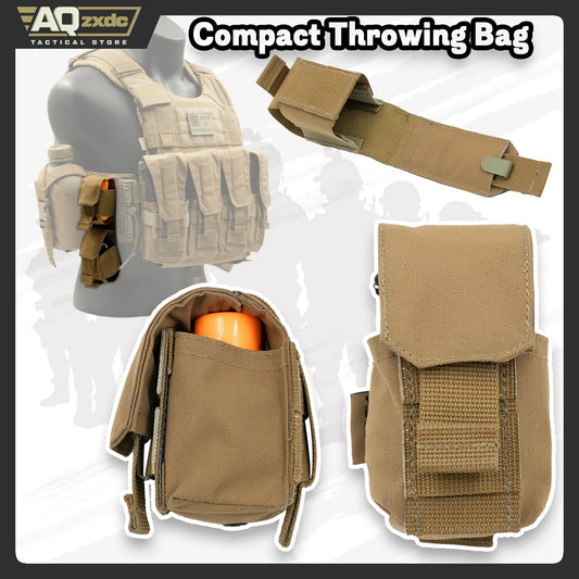 AQzxdc AG-45 Compact Quick-Draw Throwable Bag - Tactical Quick-Draw Bag Elastic Strap Compatible with Grenade of Different Sizes