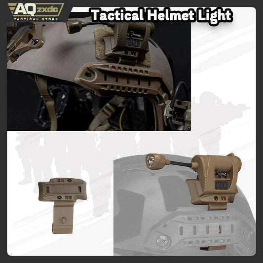 Tactical Helmet Light Military with LED Task Lamp Survival Signal Light for Fast Mich Helmet for Outdoor Sports Hunting Fishing