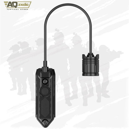 Tactical Flashlight PS-30 Pressure Switch 3 Modes - High/Low/Strobe for FL Series Compatible with Mlok and Picatinny Rail System
