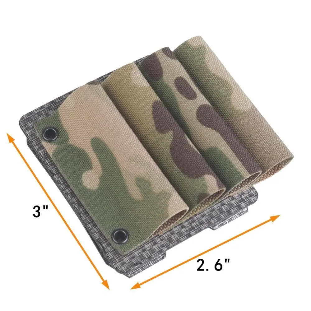 AQzxdc Tactical Glow Stick Pouch Chemlight Pen Holder Flashlight Battery Organizer Molle Gear Glow Sticks Panel for Airsoft Game