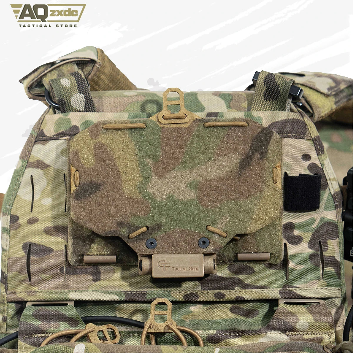AQzxdc V2-Universal Tactical Terminal Holder, Navigation Panel, Mobile Phone Navigation Board, Tactical Mobile Phone Holder