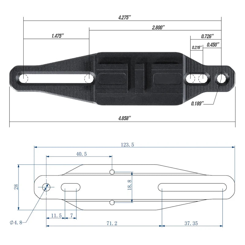Shotgun P1 Red Dot Sight Mount For AC R0 P-1/P-2 Sight Adapter Base Plate Made By Aluminum Only Mount