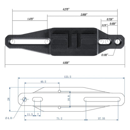 Shotgun P1 Red Dot Sight Mount For AC R0 P-1/P-2 Sight Adapter Base Plate Made By Aluminum Only Mount
