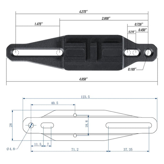 Shotgun P1 Red Dot Sight Mount For AC R0 P-1/P-2 Sight Adapter Base Plate Made By Aluminum Only Mount