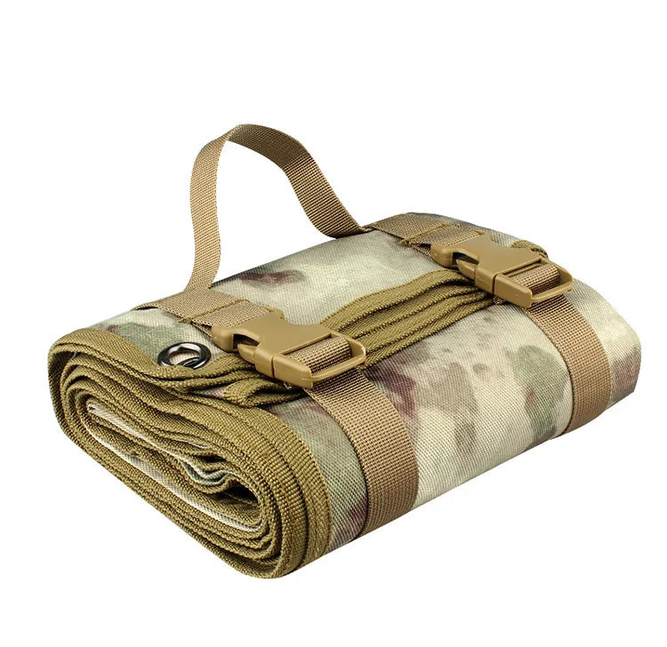 AQzxdc Outdoor Hooting Mat - Roll-up Shooting Mat Prone Shooter Mats Tactical Shooting Blanket Mat for Range Shooting Hunting