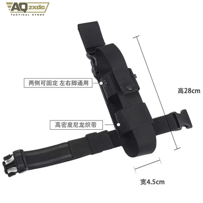 AQzxdc Tactical MK9 Spray Bag Molle Water Bottle Drop Leg Pouch Handheld Fire Holder MK9 Thigh Pepper Sprayer Bag Holder