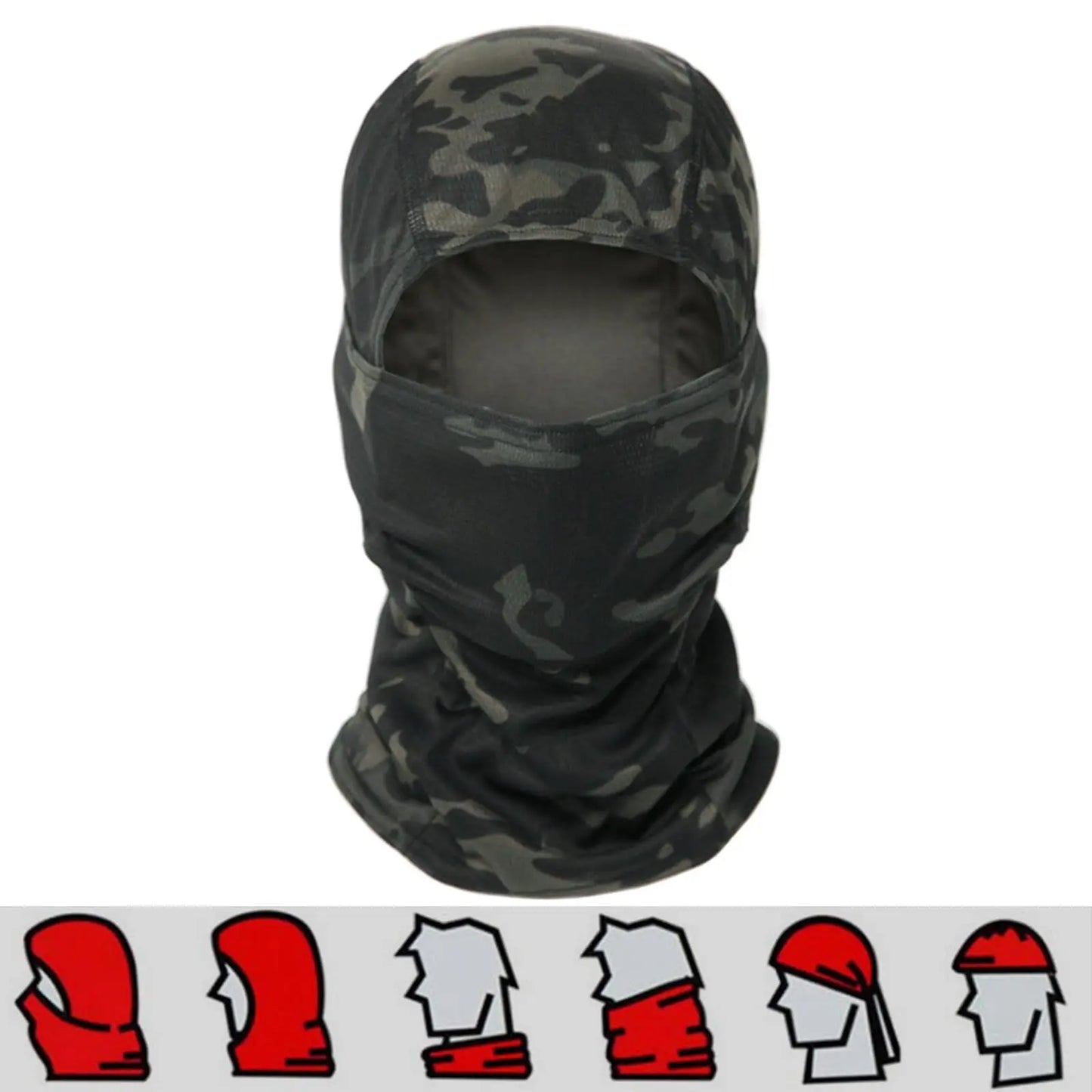 AQzxdc Tactical Helmet Set, Airsoft Mask Mesh,Elastic Balaclava Mask, Anti Fog Airsoft Goggles, Tactical Full Face Protection