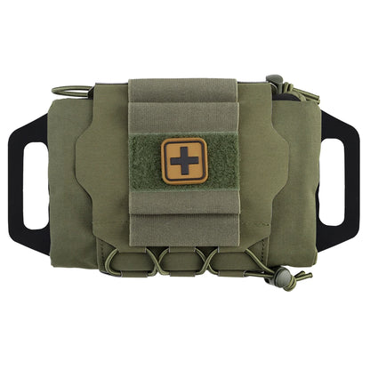 AQzxdc IFAK Tactical First-aid Kit Pouch MOLLE Rapid Deployment Survival Outdoor Hunting Vest Belt Emergency Bag Medical Pack