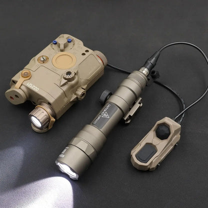 Tactical Dual Remote Pressure Switch Compatible with 3.5mm Plug PEQ-15 & DBAL & SF M300/340/M600/640DF Weapon Lights and Lasers