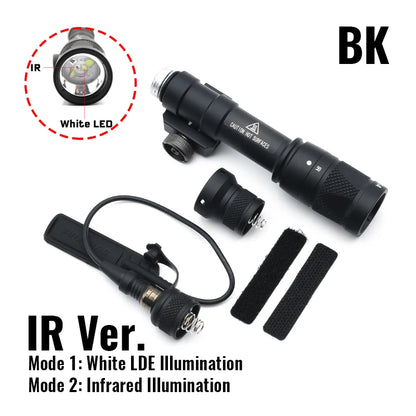 Tactical SF M600V M600V-IR Weapon Gun Light LED Light And IR Infrared Output For Airsoft Rifle AR15 M16 Hunting Accessories