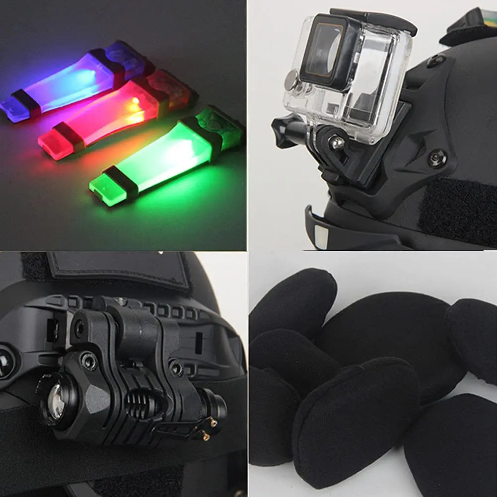 Mich 2000 Tactical Safety Protective Helmet, wiht mask and Goggles Sets, with NVG Bracket and Side Rail for Airsoft Tactical