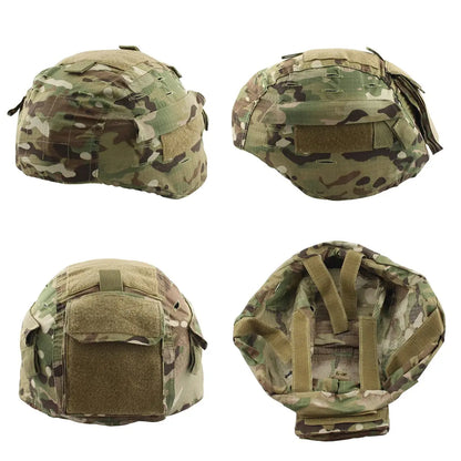 Tactical Protective Gear Set, MICH2000 Helmet with Anti-Fog Goggles Helmet Cover Camouflage Metal Helmet Metal for Kid BBS