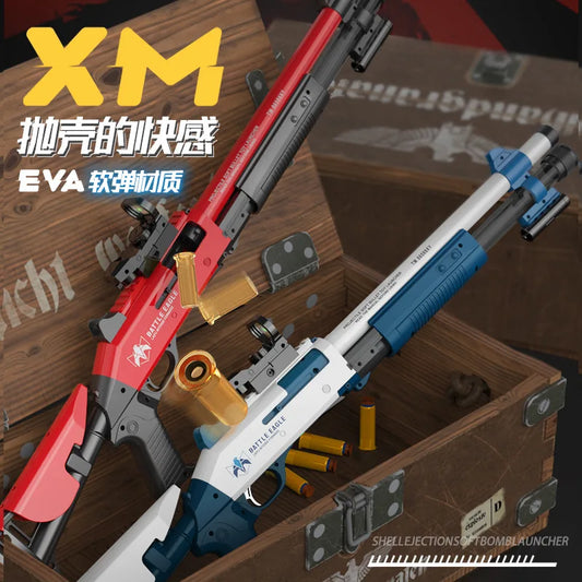 1014 Rifu soft gun toy can be fired for boys outdoor combat shotgun model manually loaded