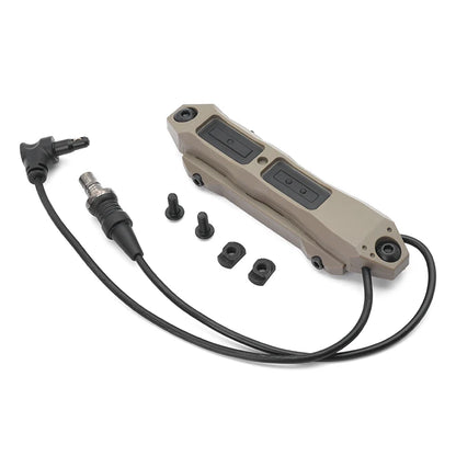 Tactical Augmented Pressure Switch Crane Laser and SF Plug Remote Dual Switch for MAWL PEQ Lasers and M600 M300 Flashlights