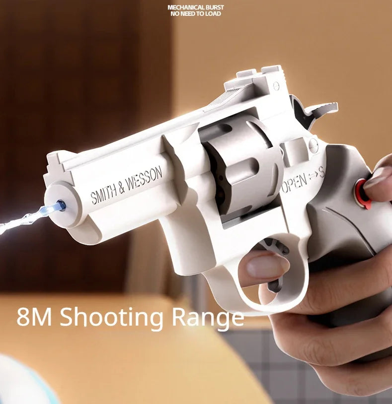 Mechanical Continuous Firing Water Gun Manual Small ZP5 Revolver Pistol Summer Outdoor Beach Poor Toy Mini Water Gun for Kids