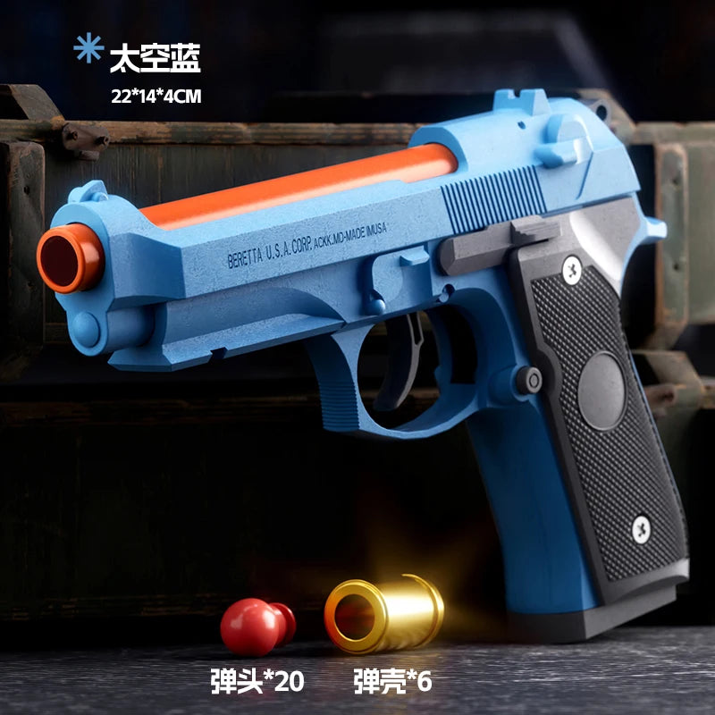 Mechanical Continuous Firing 2011 Sig17 Automatic Desert Eagle Toy Gun Shell Ejection Airsoft Pistol Soft Bullet Toy for Kids