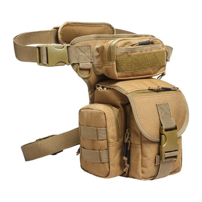AQzxdc Multi-Purpose Hiking Waist Fanny Pack Tactical Military Drop Leg Bag Running Backpack Outdoors Cycling Pouch Shoulder Bag