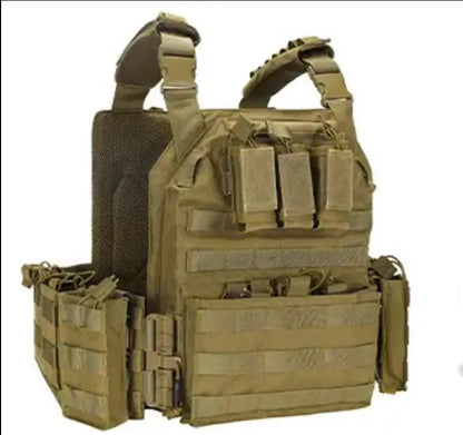 Tactacal Quick Release Camouflage Vest Tactical 1000D Outdoor Shooting Combat Tactical Armor Vest for Airsoft Paintball CS Game