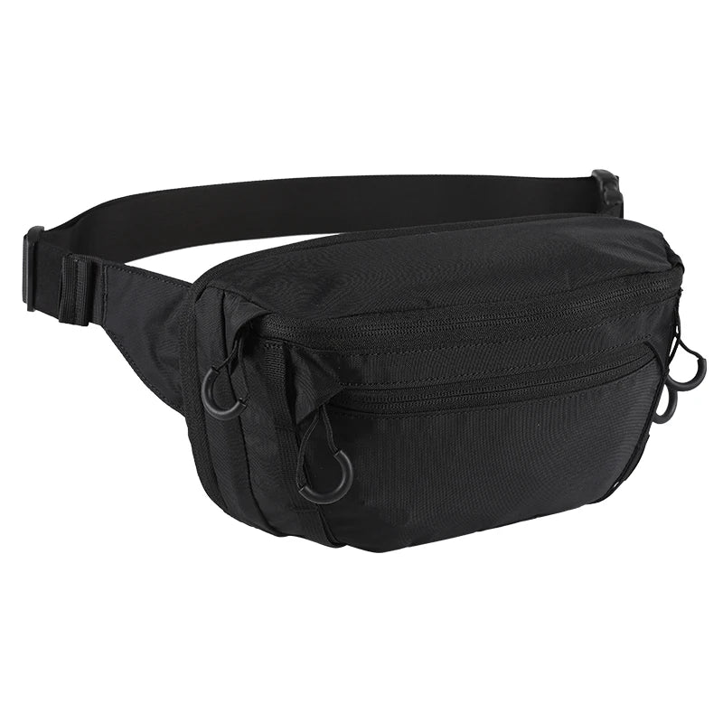 AQzxdc Tactical Molle Chest Harness Concealed Carry Fanny Pack Waist Bag with Holster for EDC Use Suit Airsoft CQB Tactical Game