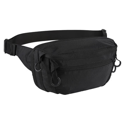 AQzxdc Tactical Molle Chest Harness Concealed Carry Fanny Pack Waist Bag with Holster for EDC Use Suit Airsoft CQB Tactical Game