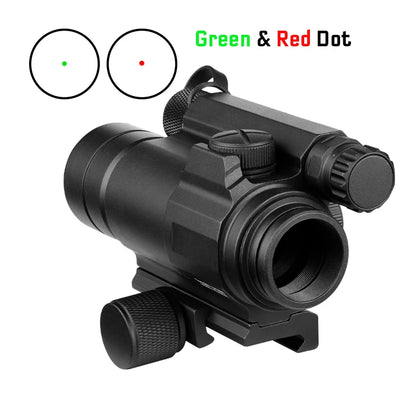 Tactical M4 Red Dot Reflex Sight Collimator Optics with Spacer and QRP2 Mount & Killflash Replica with Full Original Markings