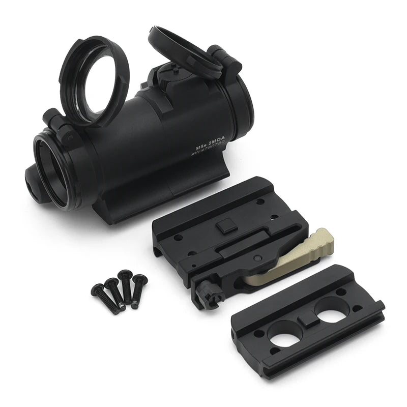 NEW OPP TACTICAL M5S Sight for Hunting Airsoft Full Markings 2 MOA Red Dot For Precision And Fast Target Acquisition With Mount