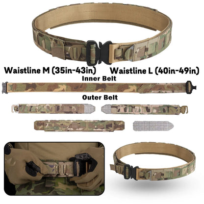 Airsoft Belt Set with PHC Assault Belt, Right Hand Universal Holster, Fast Medical Kit, FAST Mag Bag, PHC recovery Bag, Gun Rope