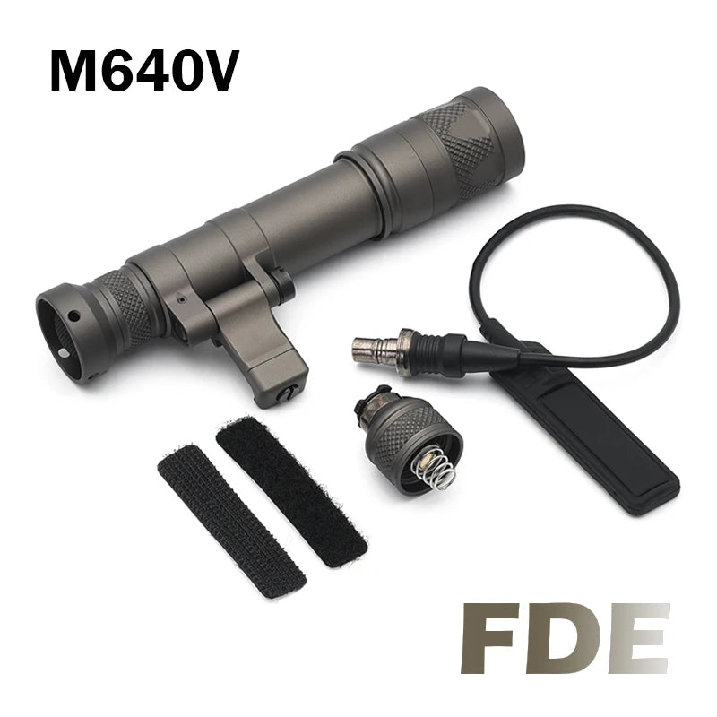 Tactical Airsoft SF M640 M640DF M340V Light Outdoor Rifle Flashlight Light LED Lanterna Fit 20mm Rail
