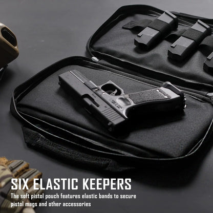 AQzxdc Tactical Pistol Gun Case, Padded Handgun Case Double Pistol Wallet Handgun Pistol Soft Cases Rectangle Handguns Pouches