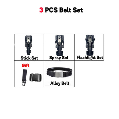 AQzxdc Multifunctional law enforcement belt set, quick-draw patrol armed tactical quick-release belt training waist seal set