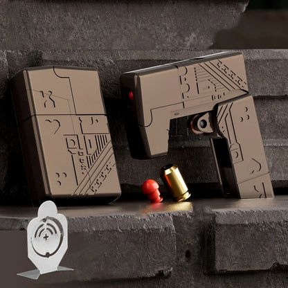 Tactical Decompression Toys, Shell-Throwing Toy Lighter Gun, Alloy Mini Model, Shell-Throwing Tactical Lighter Gun