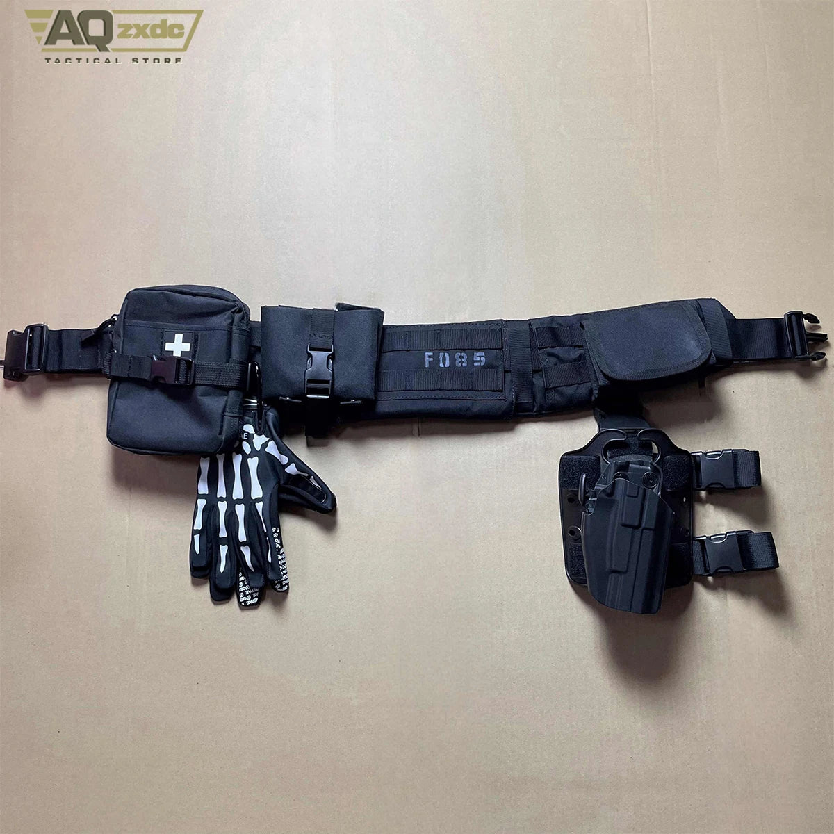 AQzxdc Simon Ghost Riley Full Set Of Tactical Belts Ghost Call Of Duty Cos Night Raid Ghost Waist Belt Props Wargame Equipment