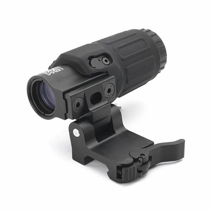 G33 Magnifier Sight 3X with Switch to Side Qick Detach QD Mount for Hunting and Airsoft Rifle Perfect Replica with Full Markings