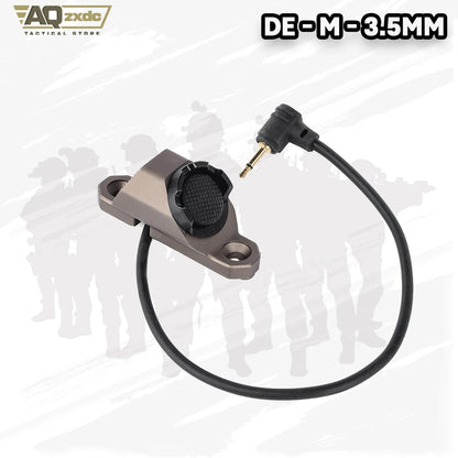 Remote Pressure Switch with 2.5mm Plug for PEQ DBAL NGAL Airsoft Laser Sight,Aluminium Tactical Light Switch Mount for 20mm Rail