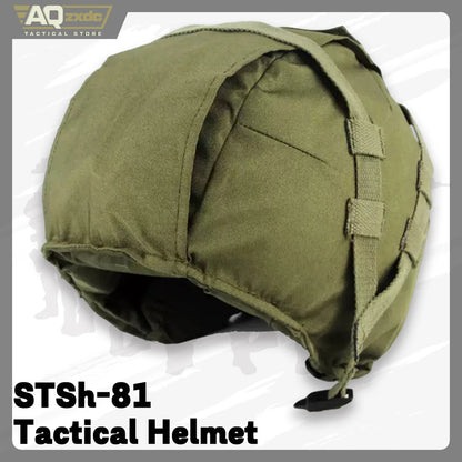 AQzxdc EVI Soviet Russian Special Forces STSh-81 Tactical Helmet Titanium Watermelon Helmet Fuze Tarkov