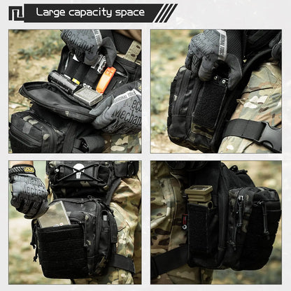AQzxdc Leg Bag Military Tactical Bag Military Climbing Sport Outdoor Waterproof Work Multifunctional Wearproof Bicycle Bag