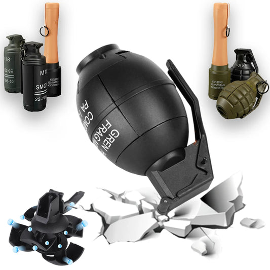 2 Pcs Tactical Grenade Model Toy, M67 Burst Grenade, Military Smoke Grenade Model, for Airsoft Paintball Hunting CS War Game