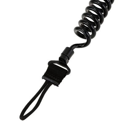 AQzxdc Tactical Pistol Lanyard Elastic Handguns Secure Rope Sling Molle System Gun Sling for Hunting Accessories